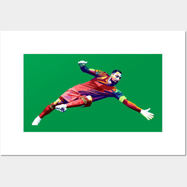 Gianluigi Donnarumma Illustration Wall Art by RJWLTG